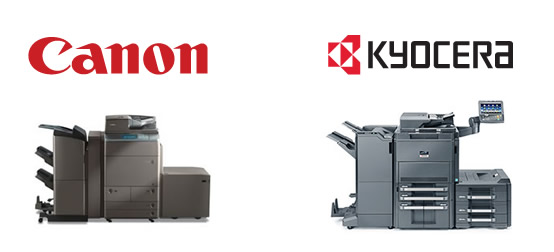 Canon and Kyocera Copiers